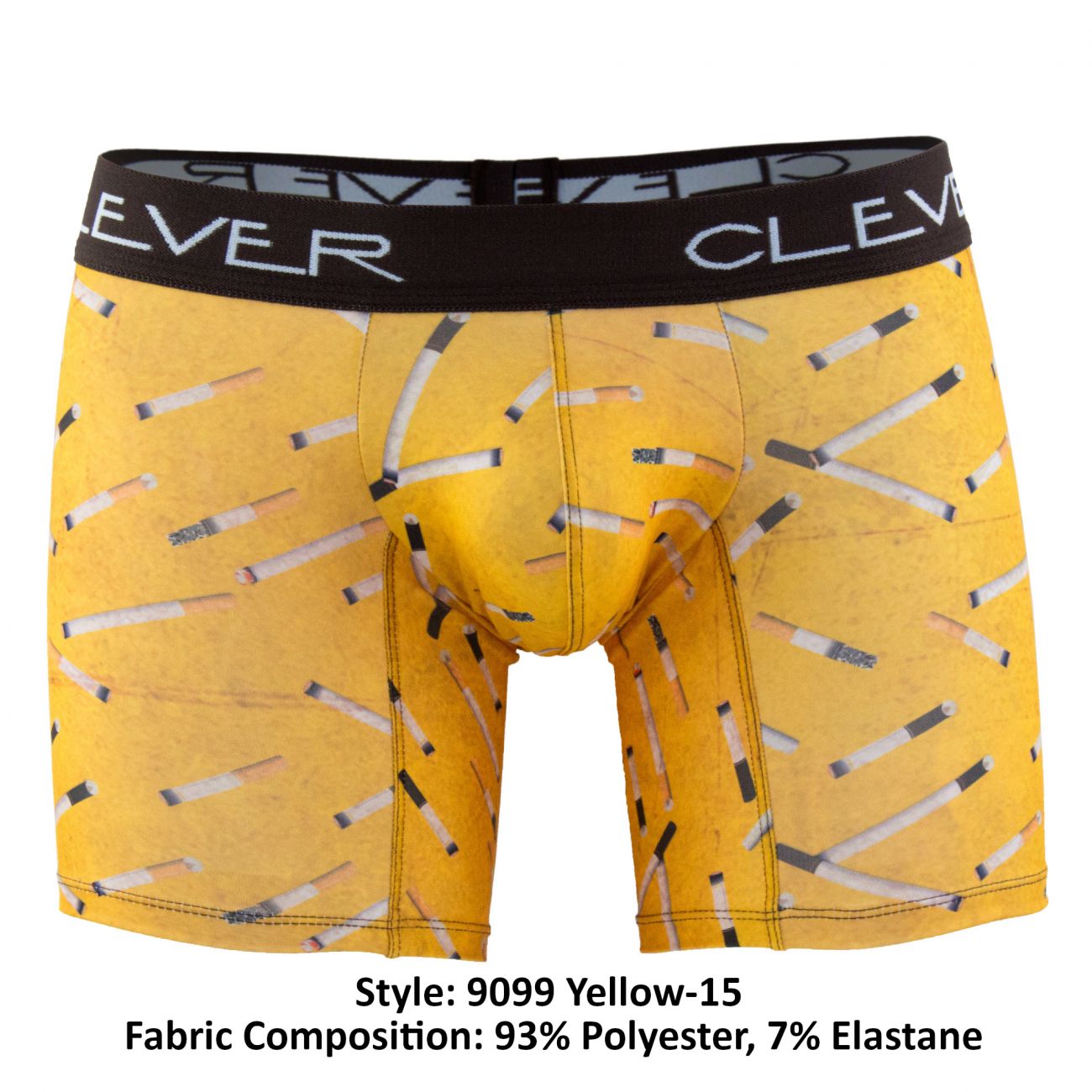 Calzoncillos bóxer largos de edición limitada Clever 9099, color amarillo-15