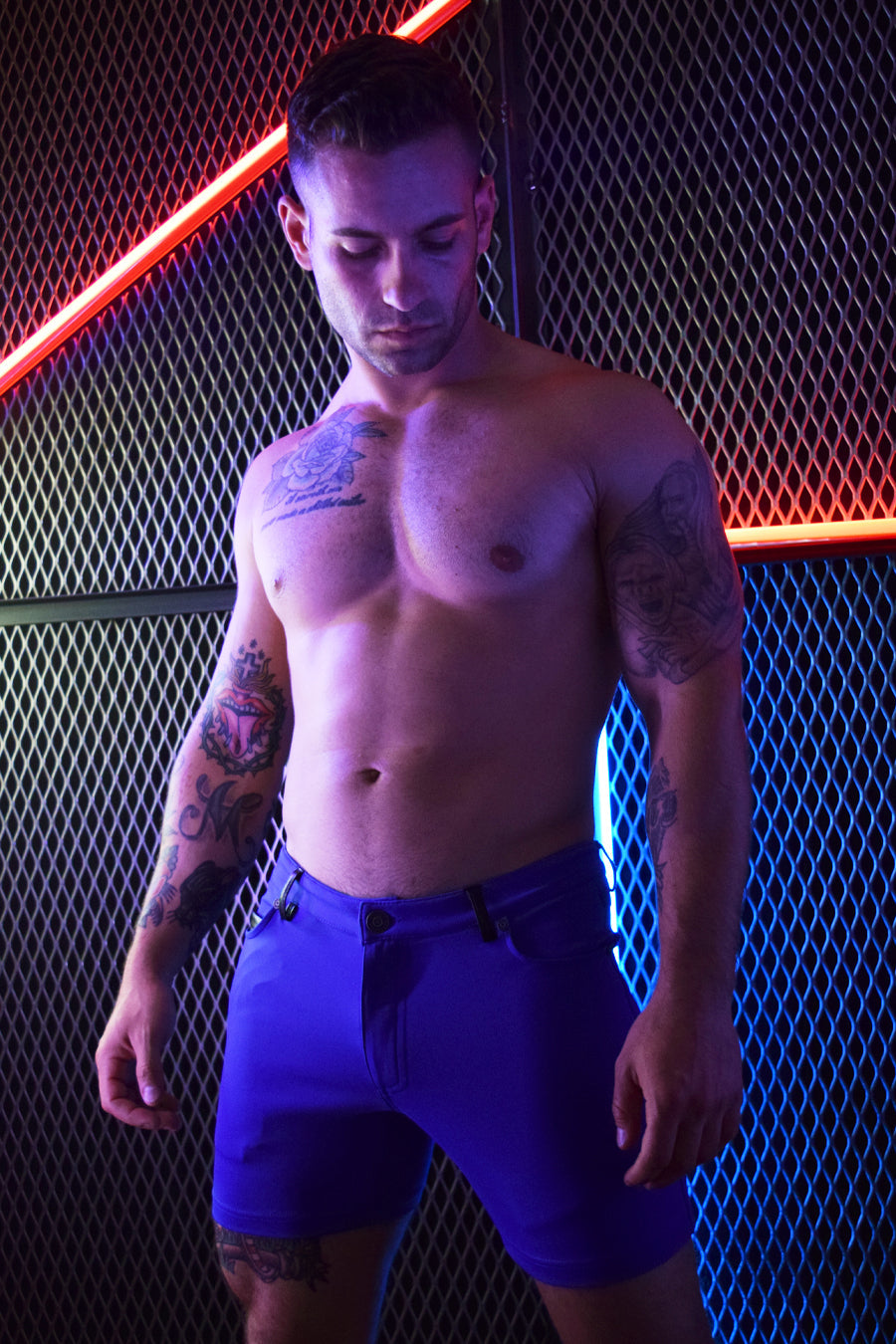DOWN LOW SHORTS - BLUE - DealByEthan.gay loves Breedwell