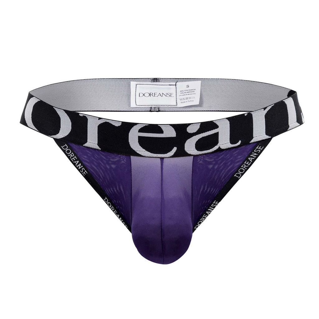 Doreanse 1008-PPL Sexy Pouch Thongs Color Purple - DealByEthan.gay loves Doreanse
