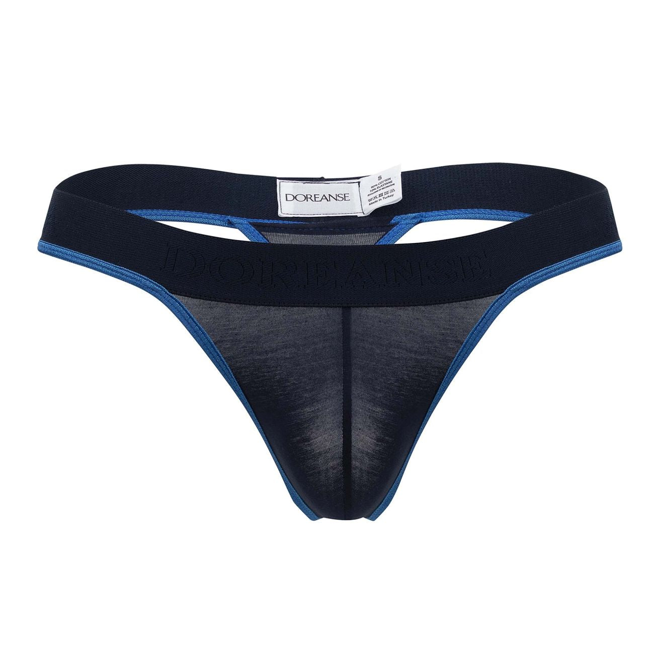 Doreanse 1012-NVY Borderline Thongs Color Navy - DealByEthan.gay loves Doreanse