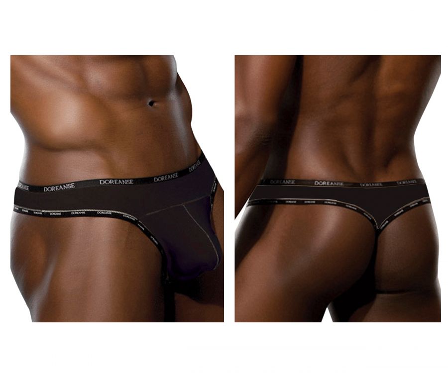 Doreanse 1216-BLK Naked Thong Color Black - DealByEthan.gay loves Doreanse