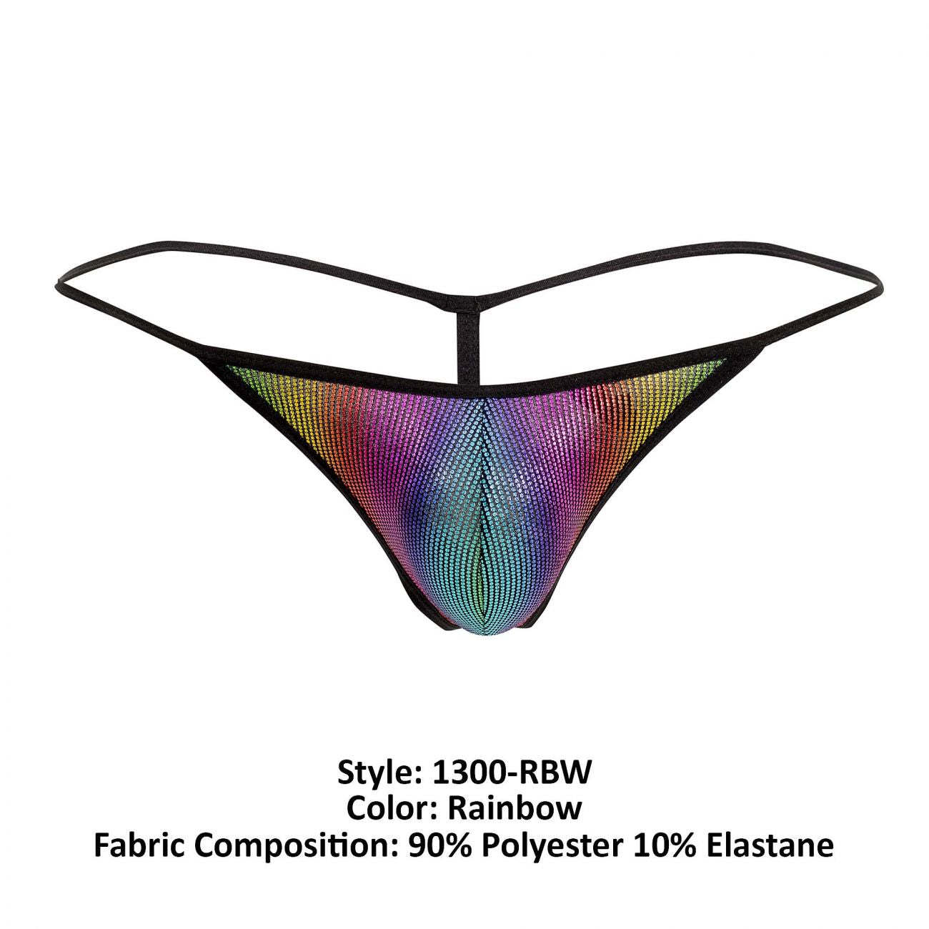 Doreanse 1300-RBW Disco Thongs Color Rainbow - DealByEthan.gay loves Doreanse
