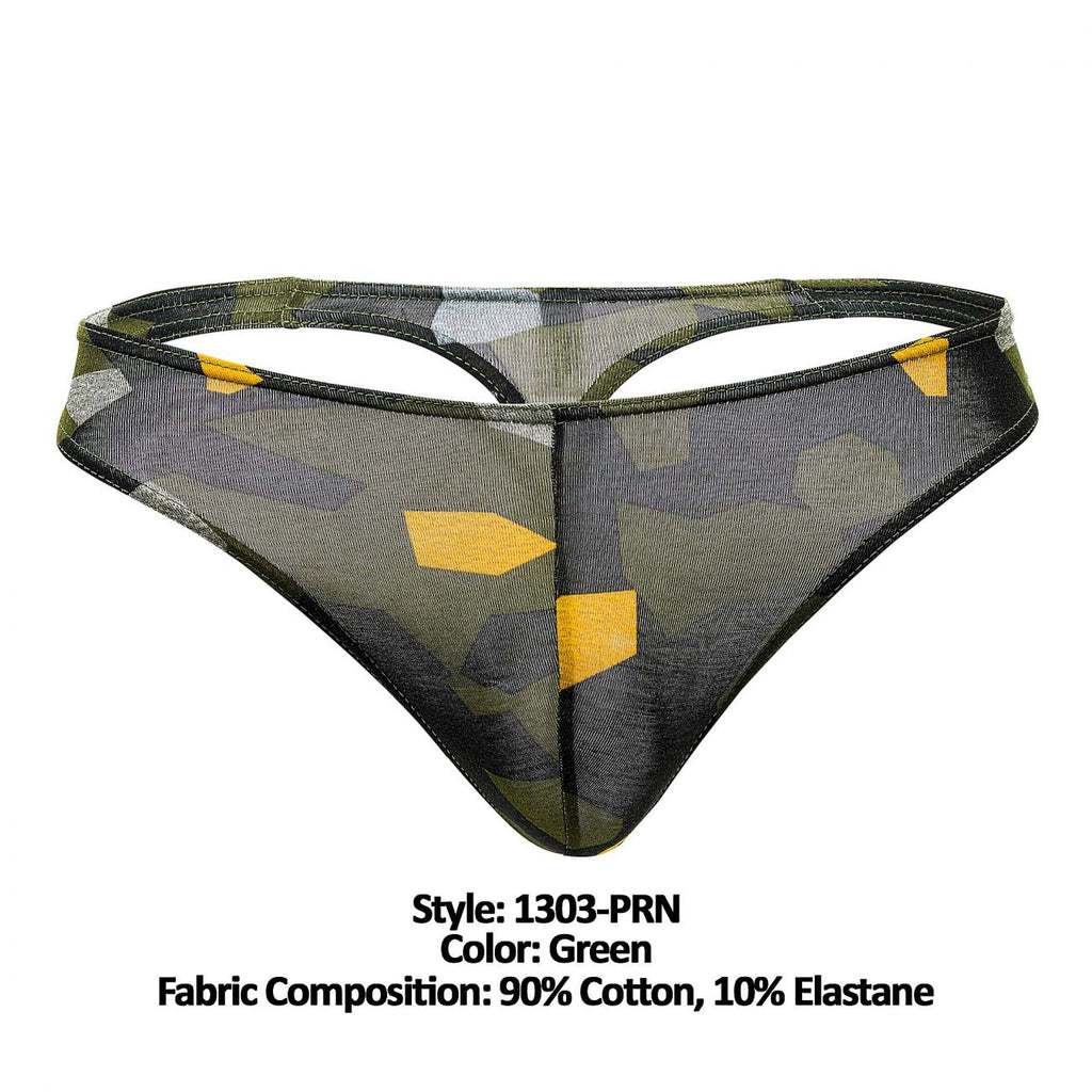Doreanse 1303-PRN Camosaic Thong Color Green - DealByEthan.gay loves Doreanse