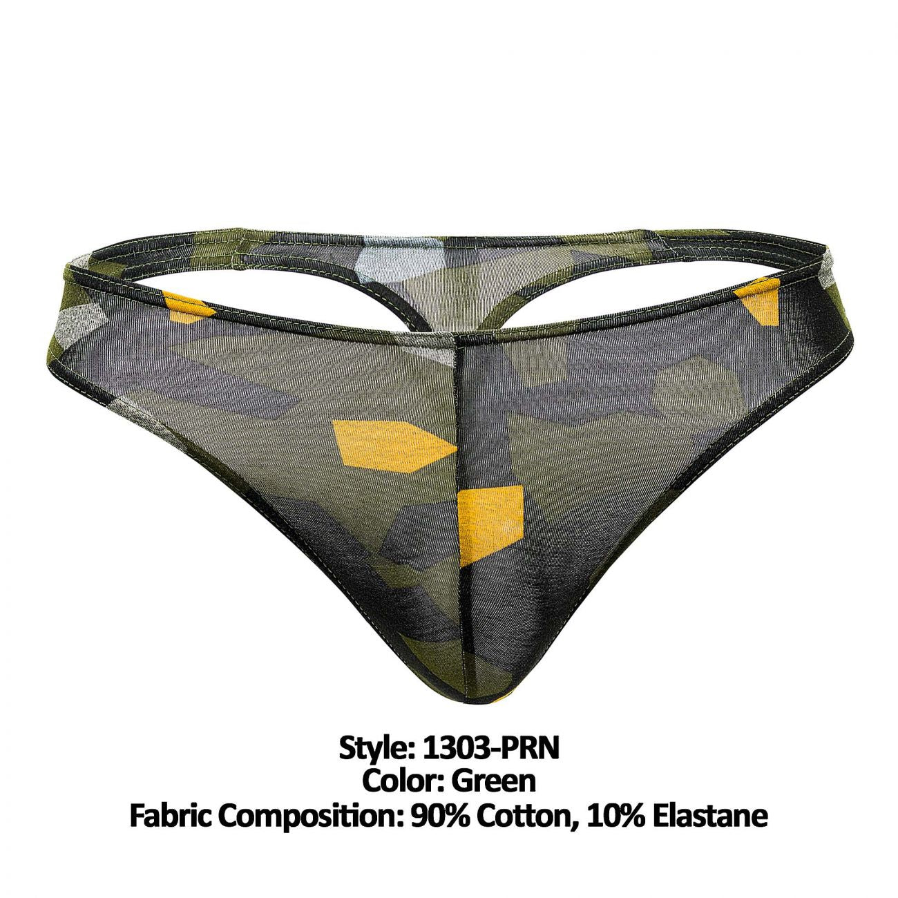 Doreanse 1303-PRN Camosaic Thong Color Green - DealByEthan.gay loves Doreanse