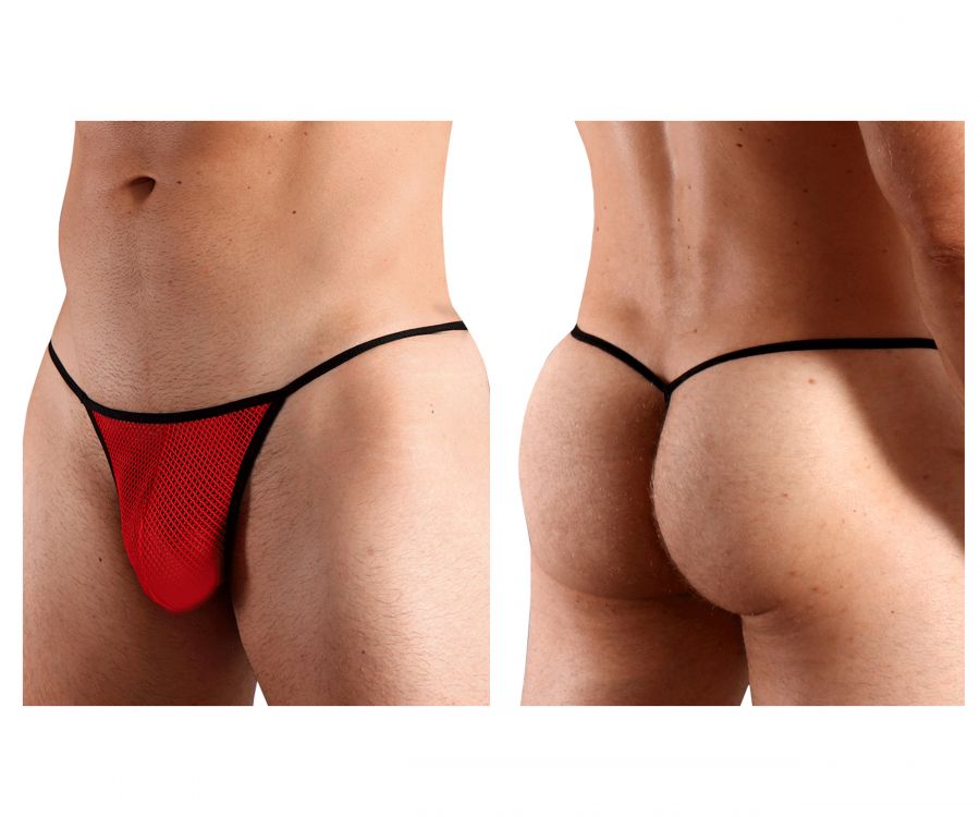 Doreanse 1306-RED Mesh G-String Thong Color Red - DealByEthan.gay loves Doreanse