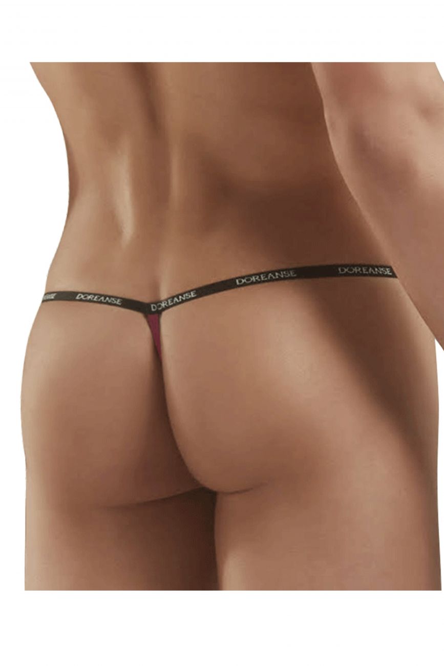 Doreanse 1330-BRD Ribbed Modal T-thong Color Bordeaux - DealByEthan.gay loves Doreanse