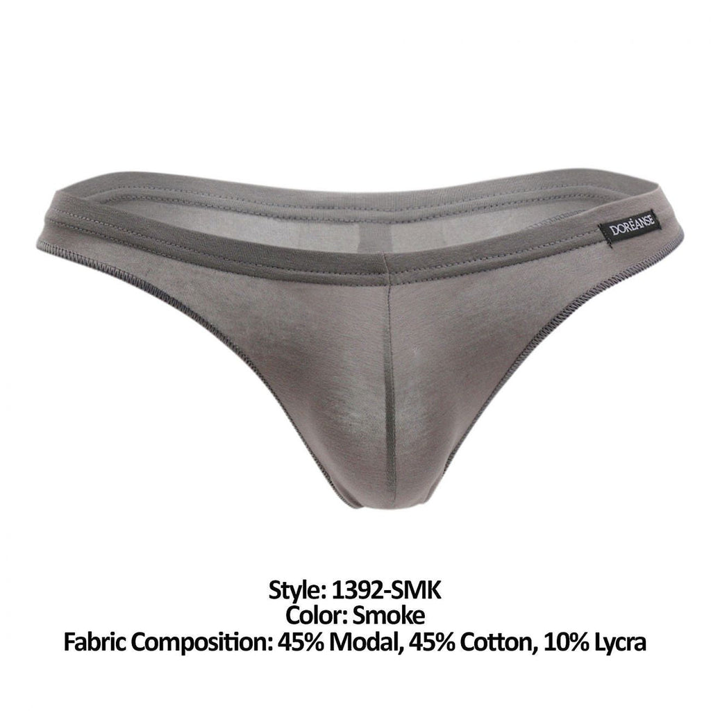 Doreanse 1392-SMK Euro Thong Color Smoke - DealByEthan.gay loves Doreanse
