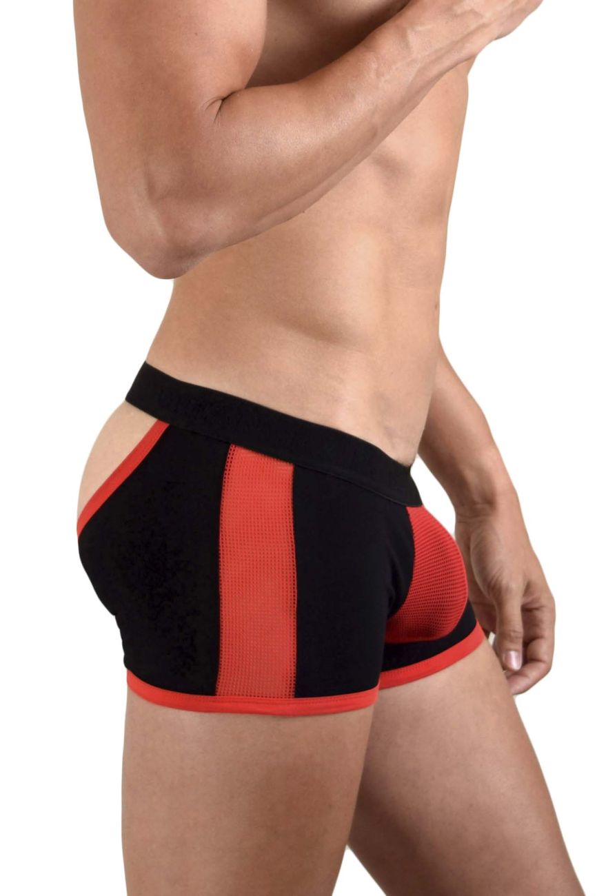 Doreanse 1563-BLK Teaser Boxer Briefs Color Black-Red - DealByEthan.gay loves Doreanse