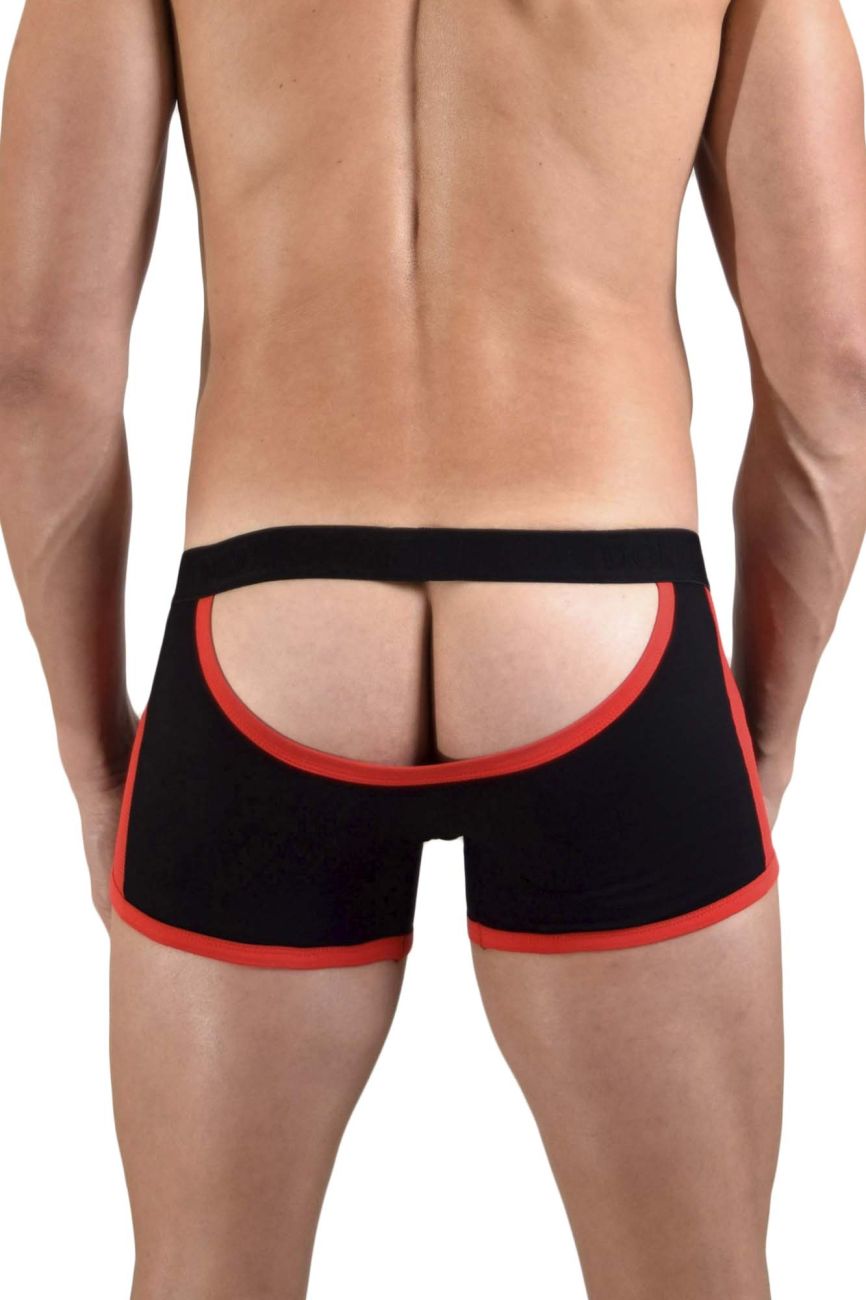 Doreanse 1563-BLK Teaser Boxer Briefs Color Black-Red - DealByEthan.gay loves Doreanse