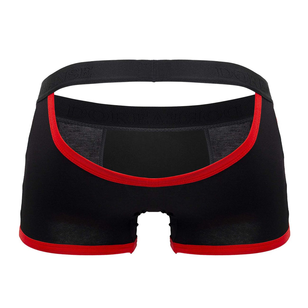 Doreanse 1563-BLK Teaser Boxer Briefs Color Black-Red - DealByEthan.gay loves Doreanse