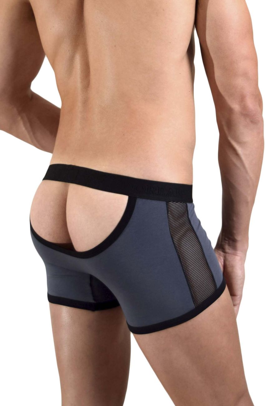 Doreanse 1563-CHR Teaser Boxer Briefs Color Charcoal-Black - DealByEthan.gay loves Doreanse