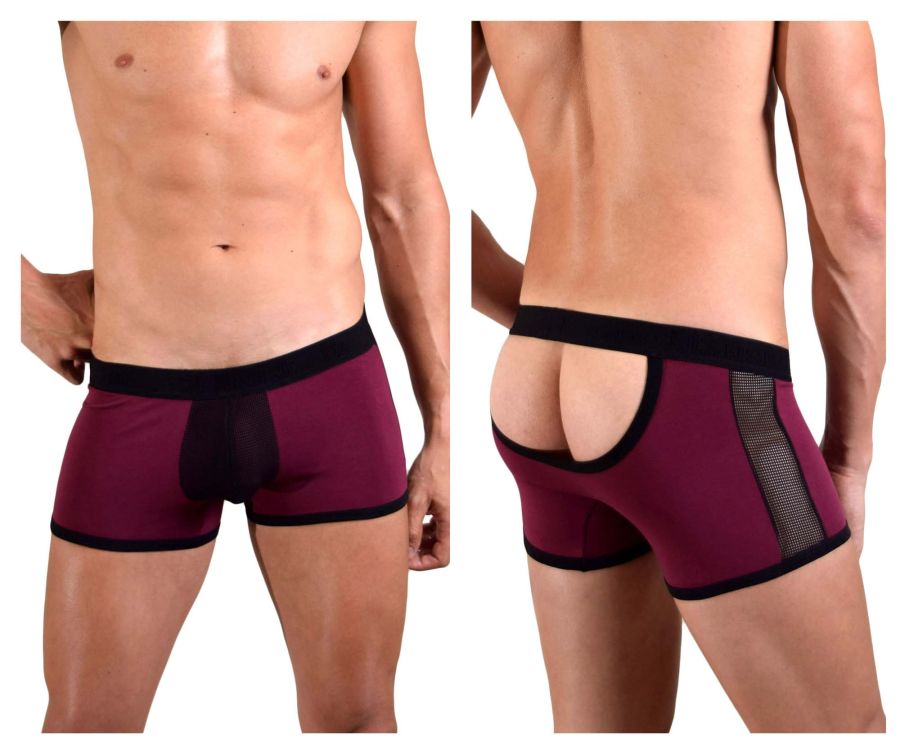 Doreanse 1563-PPL Teaser Boxer Briefs Color Purple-Black - DealByEthan.gay loves Doreanse