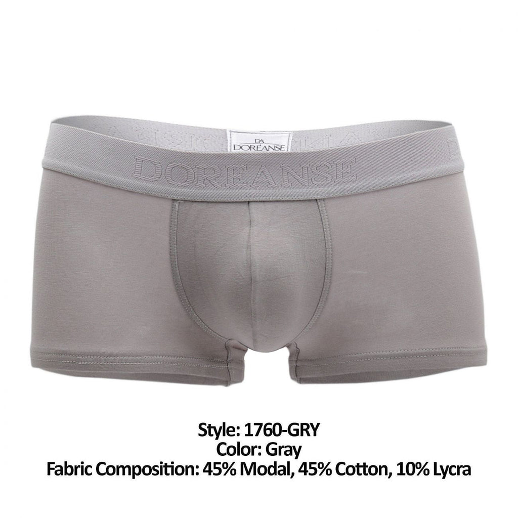 Doreanse 1760-GRY Low-rise Trunk Color Gray - DealByEthan.gay loves Doreanse