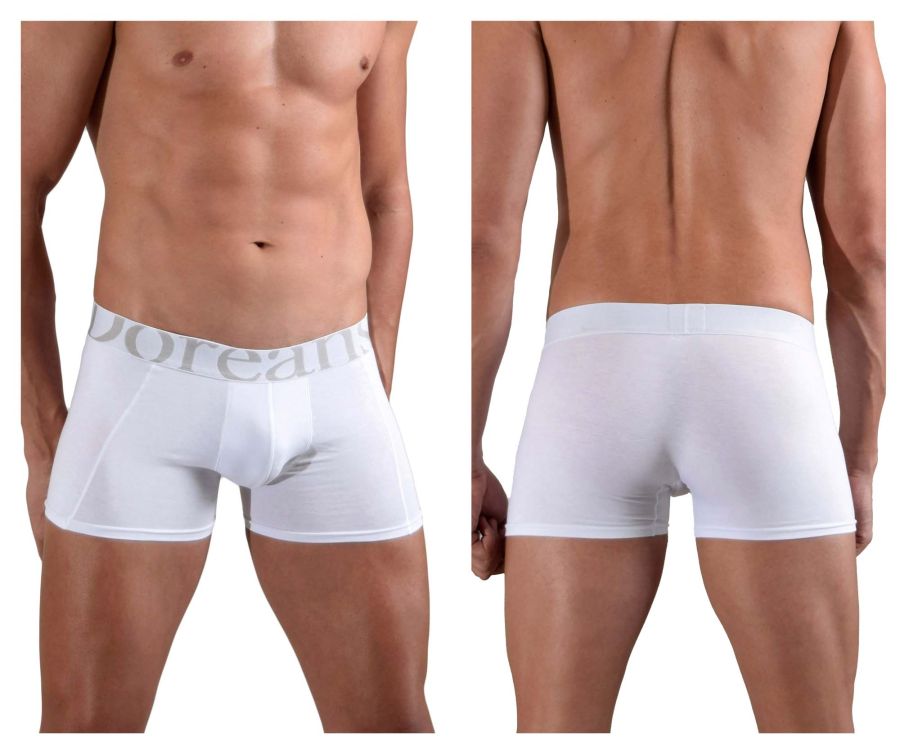 Doreanse 1777-WHT Label Boxer Briefs Color White - DealByEthan.gay loves Doreanse
