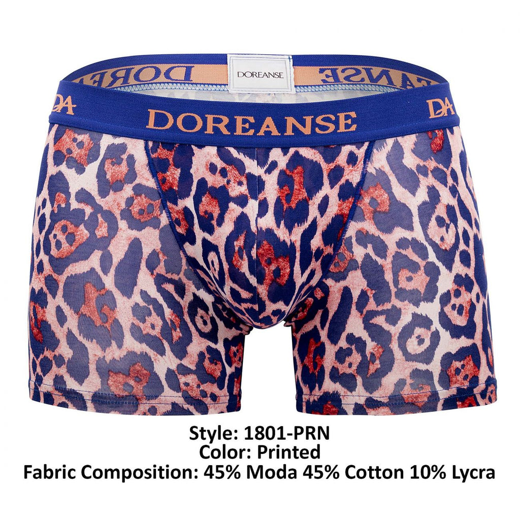 Doreanse 1801-PRN Jaguar Trunks Color Printed - DealByEthan.gay loves Doreanse
