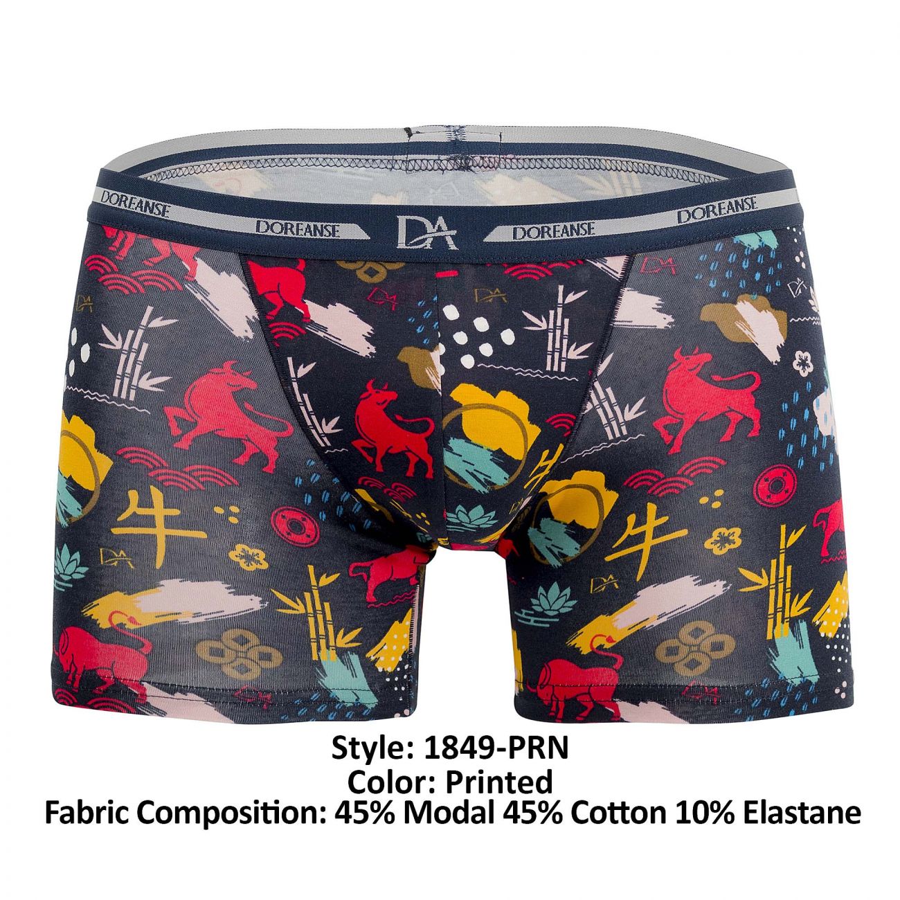 Doreanse 1849-PRN Year of the Bull Trunks Color Printed - DealByEthan.gay loves Doreanse