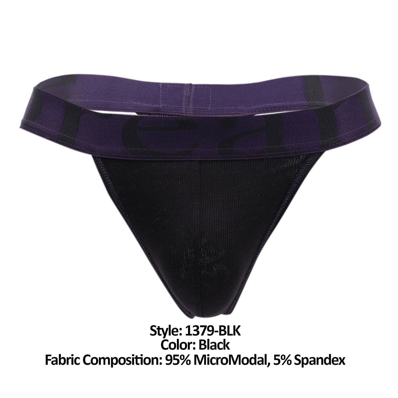 Doreanse 1379-BLK Micromodal Tanga Farbe Schwarz