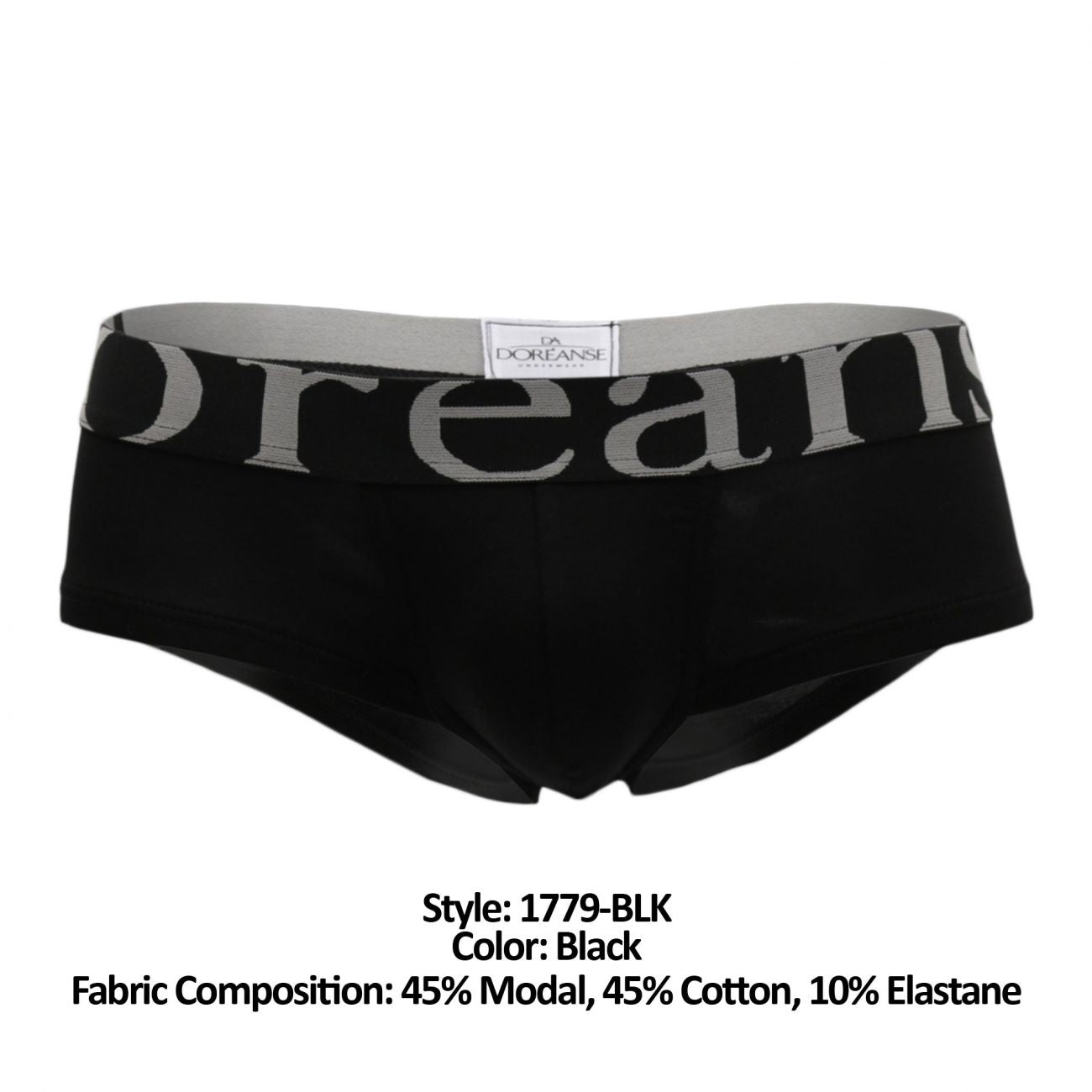 Doreanse 1779-BLK - Maleta pequeña con compartimento para monedas, color negro