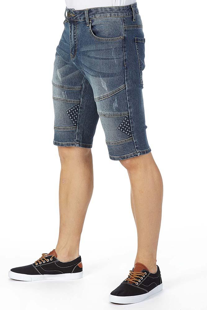 EMBOSSED DENIM SHORT - DealByEthan.gay loves XRAY