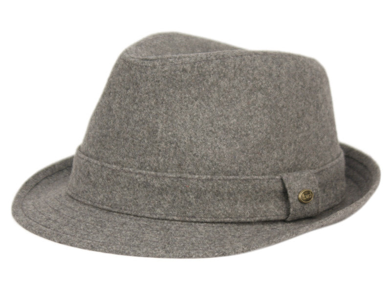 SOLID WOOL FEDORA - 2 COLORS - DealByEthan.gay