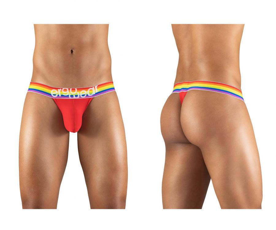 ErgoWear EW1119 MAX XV PRIDE Thongs Color Red - DealByEthan.gay loves ErgoWear