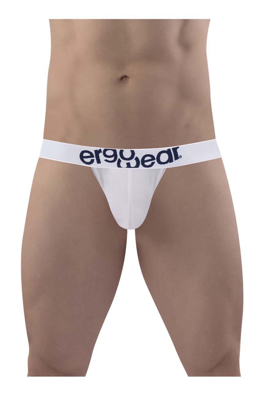 ErgoWear EW1474 MAX COTTON Thongs Color White - DealByEthan.gay loves ErgoWear