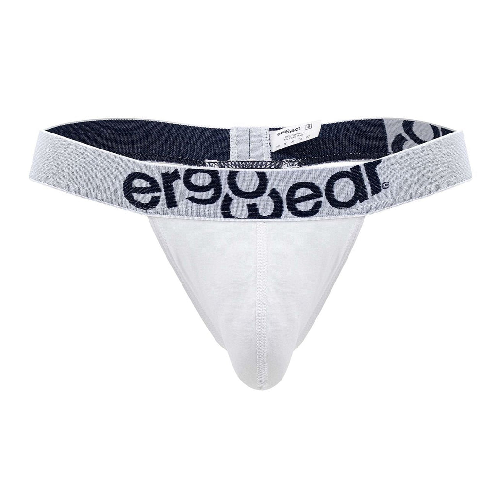 ErgoWear EW1474 MAX COTTON Thongs Color White - DealByEthan.gay loves ErgoWear