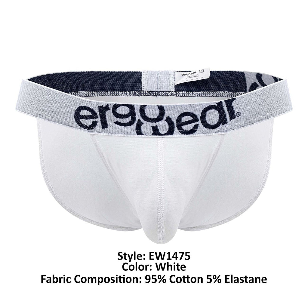 ErgoWear EW1475 MAX COTTON Bikini Color White - DealByEthan.gay loves ErgoWear