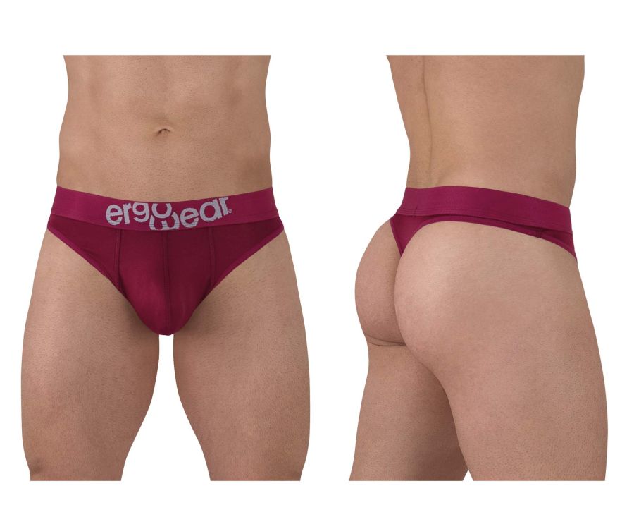 ErgoWear EW1499 HIP Thongs Color Burgundy - DealByEthan.gay loves ErgoWear