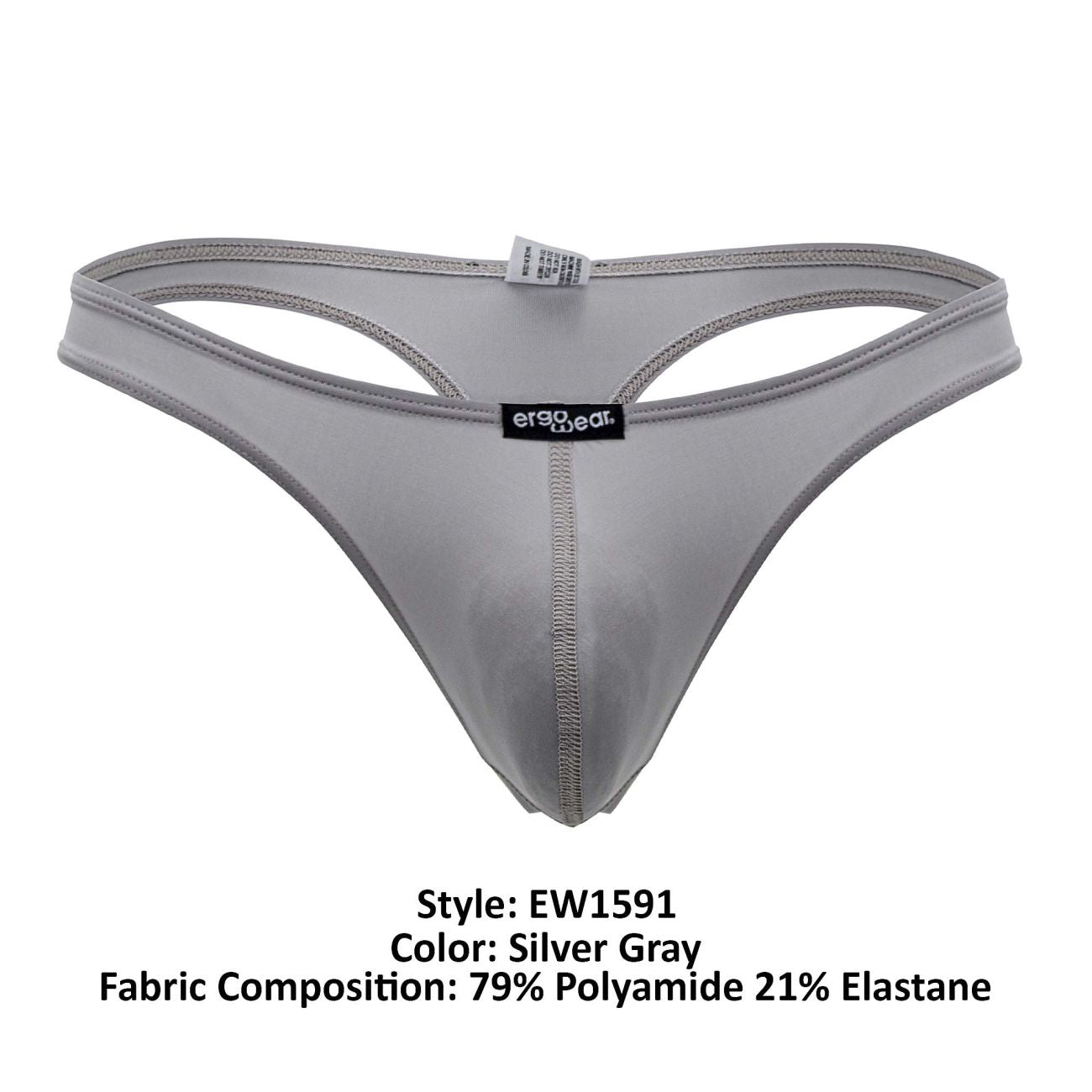 ErgoWear EW1591 X4D Thongs Color Silver Gray - DealByEthan.gay loves ErgoWear