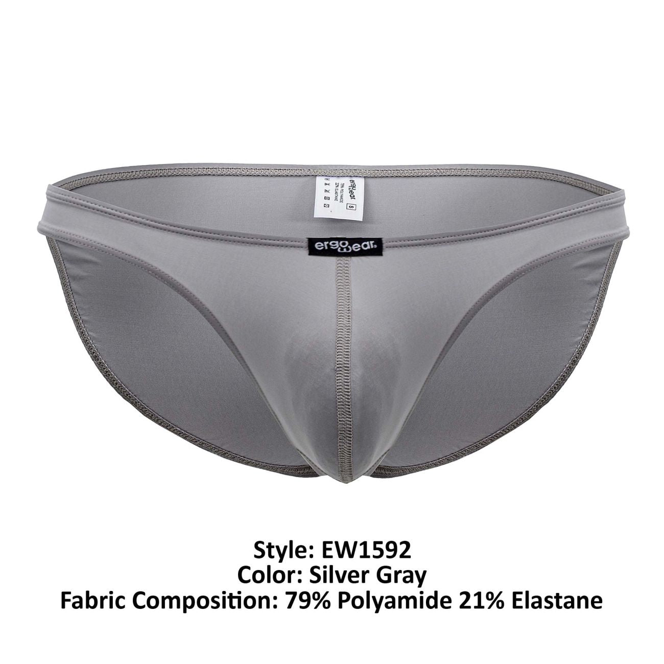 ErgoWear EW1592 X4D Bikini Color Silver Gray - DealByEthan.gay loves ErgoWear