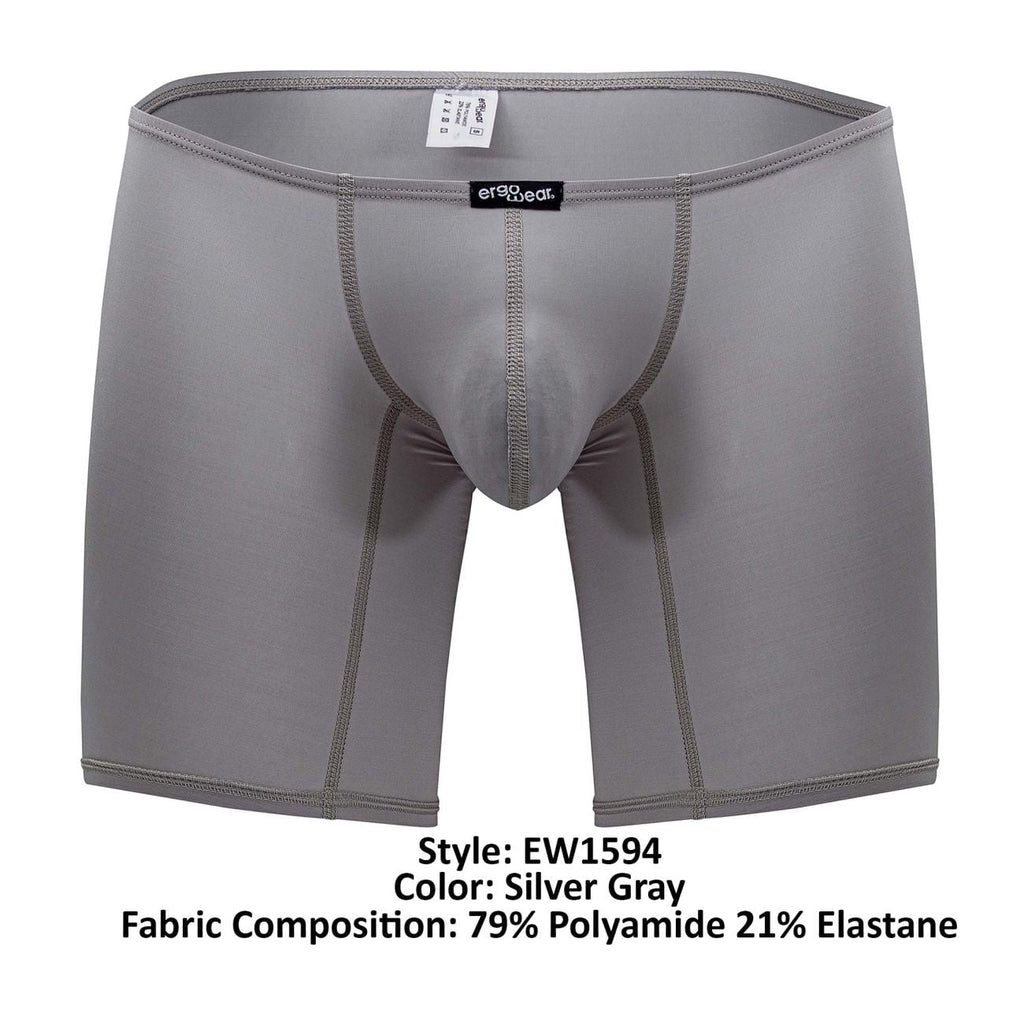 ErgoWear EW1594 X4D Boxer Briefs Color Silver Gray - DealByEthan.gay loves ErgoWear