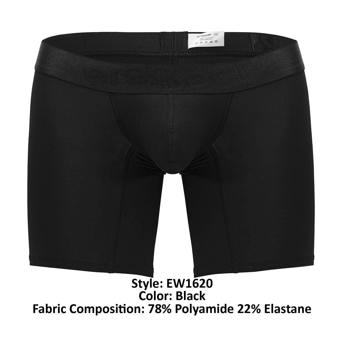 ErgoWear EW1620 MAX XX Boxer Briefs Color Black - DealByEthan.gay loves ErgoWear