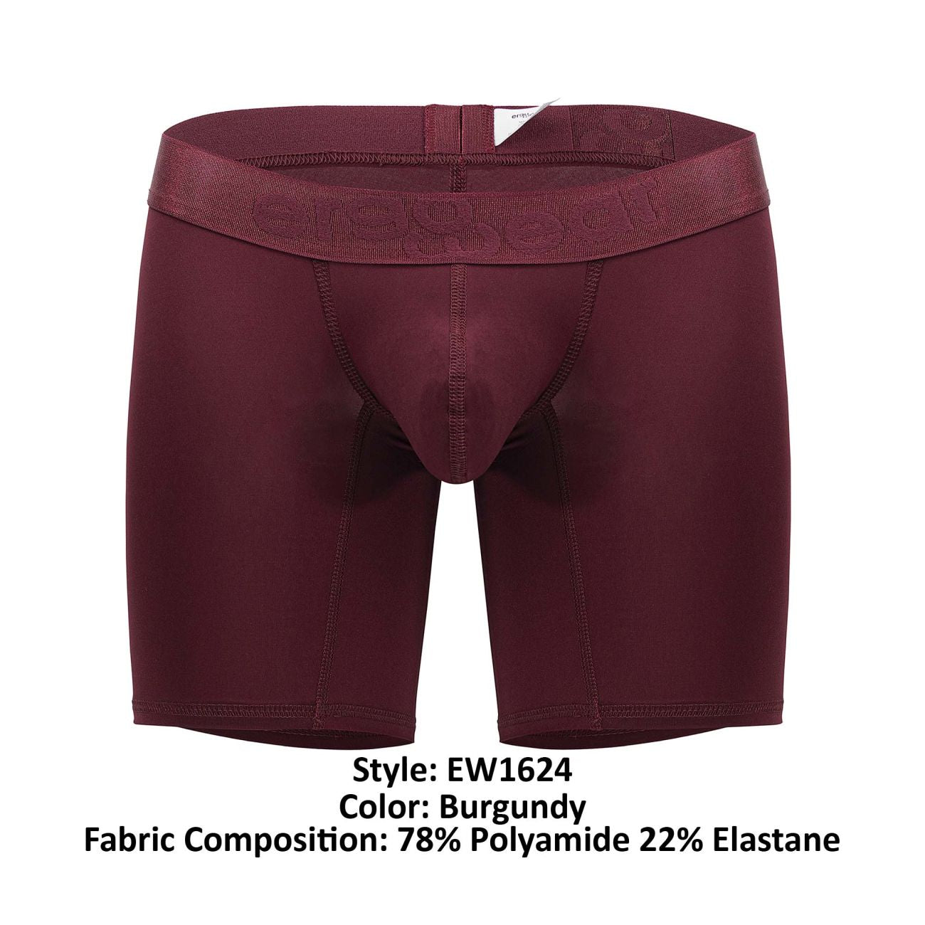 ErgoWear EW1624 MAX XX Boxer Briefs Color Burgundy - DealByEthan.gay loves ErgoWear