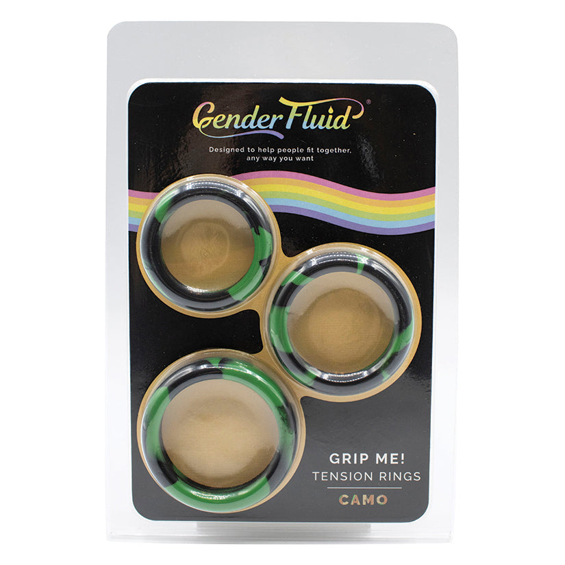 Gender Fluid Grip Me Tension Ring Set-Camo - DealByEthan.gay