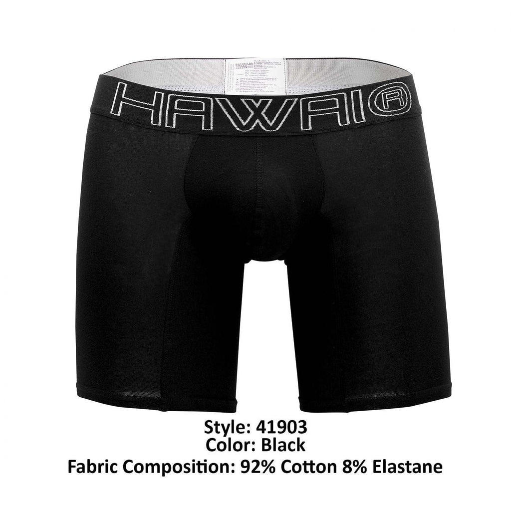 HAWAI 41903 Solid Athletic Boxershorts Farbe Schwarz
