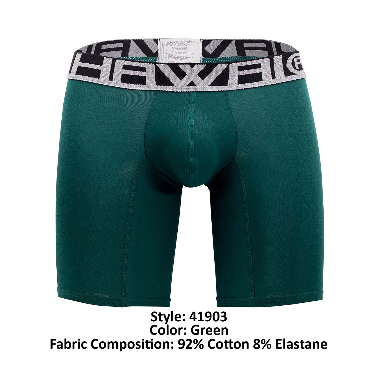HAWAI 41903 Solid Athletic Boxershorts Farbe Grün