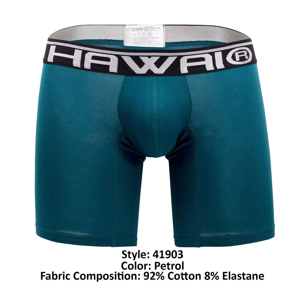 HAWAI 41903 Solid Athletic Boxershorts Farbe Petrol