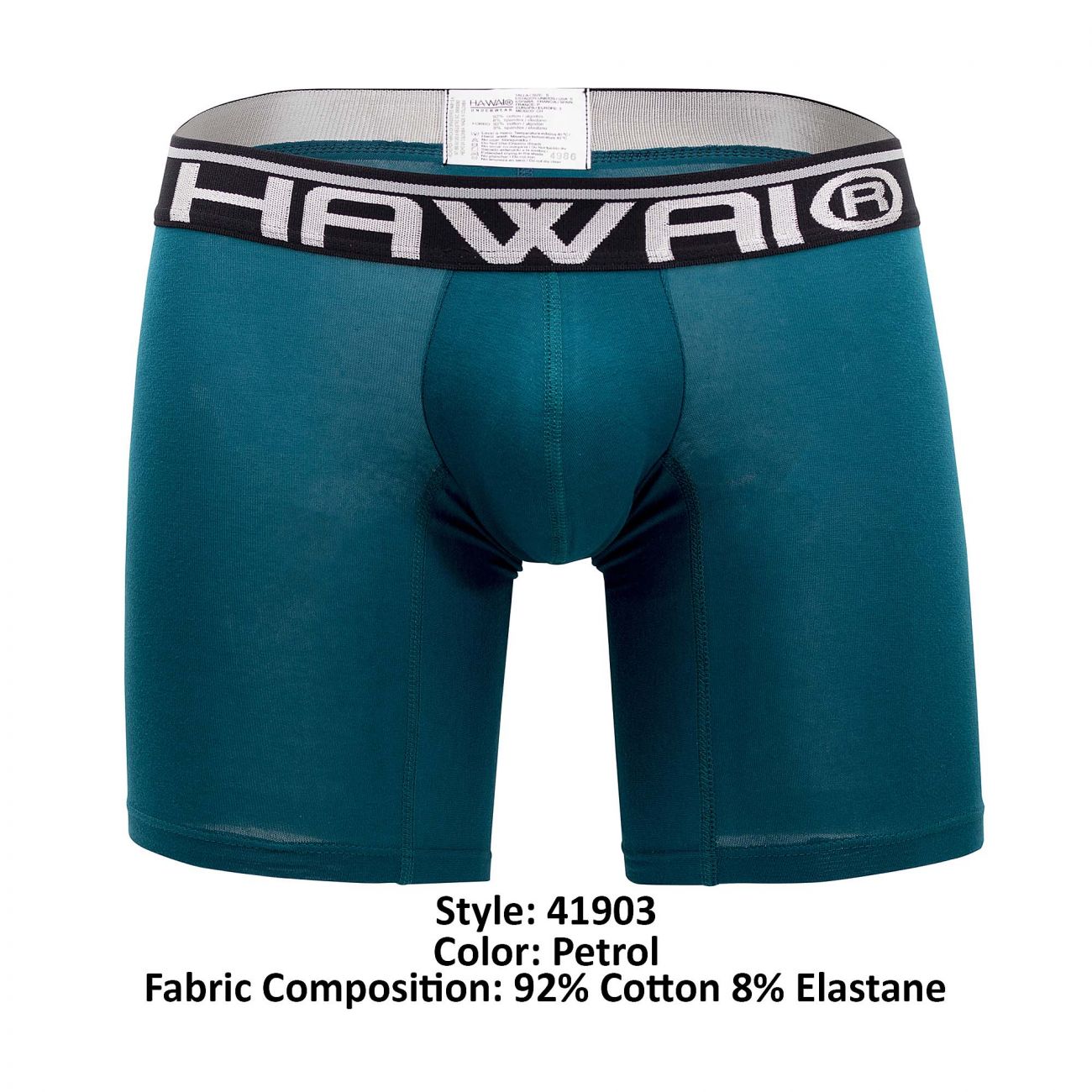 HAWAI 41903 Solid Athletic Boxershorts Farbe Petrol