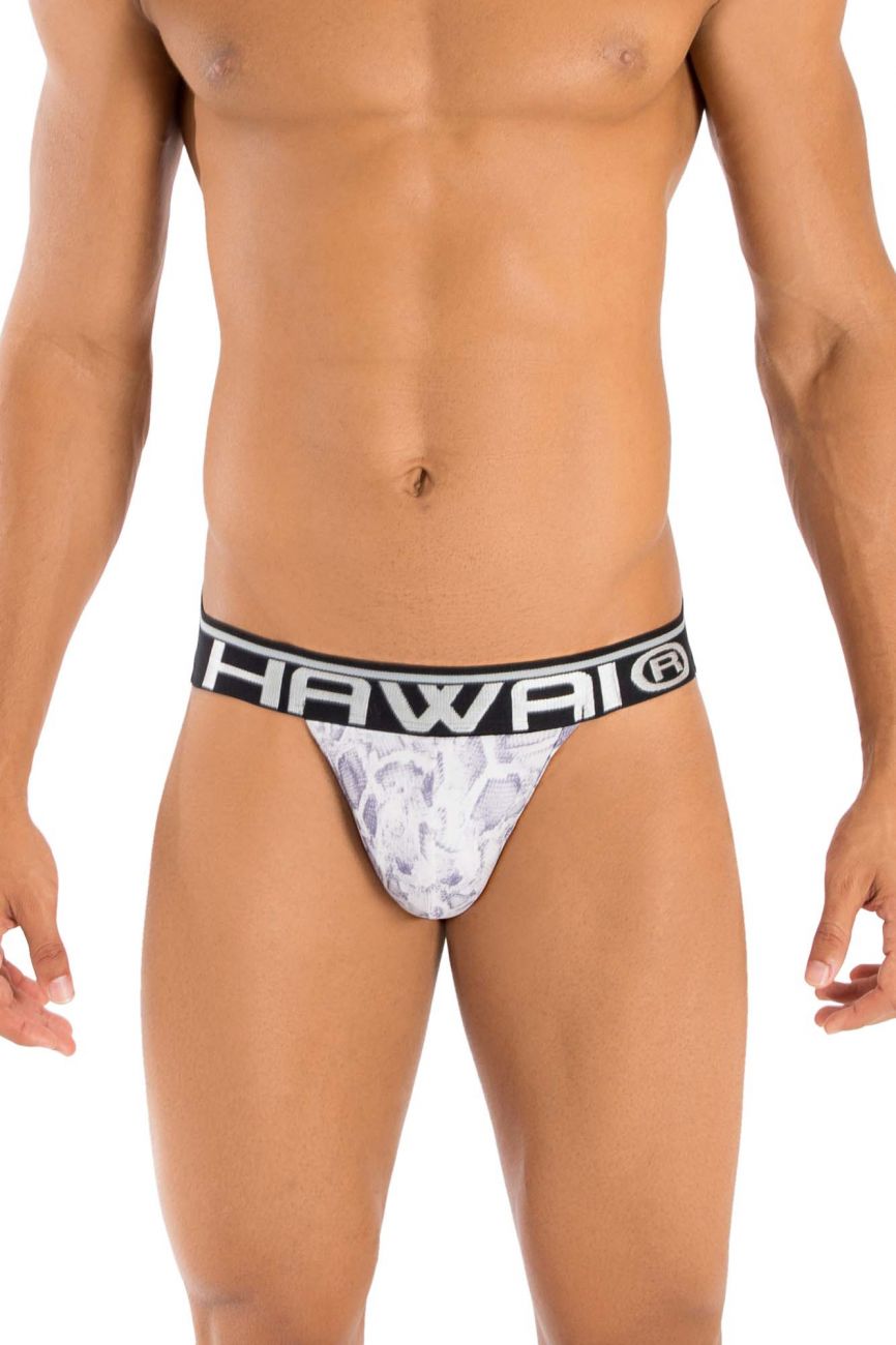 HAWAI 41946T Animal Print Athletic Jockstrap Farbe Amethyst