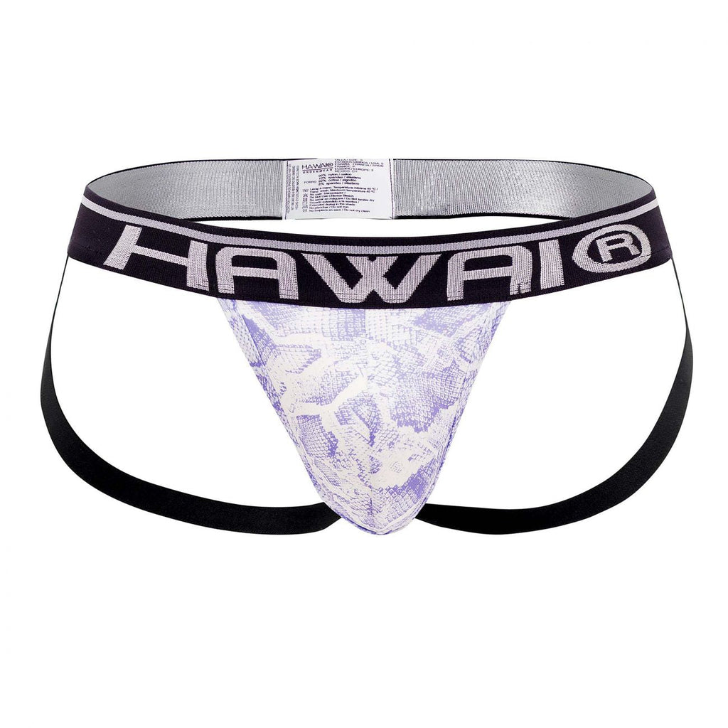 HAWAI 41946T Animal Print Athletic Jockstrap Farbe Amethyst