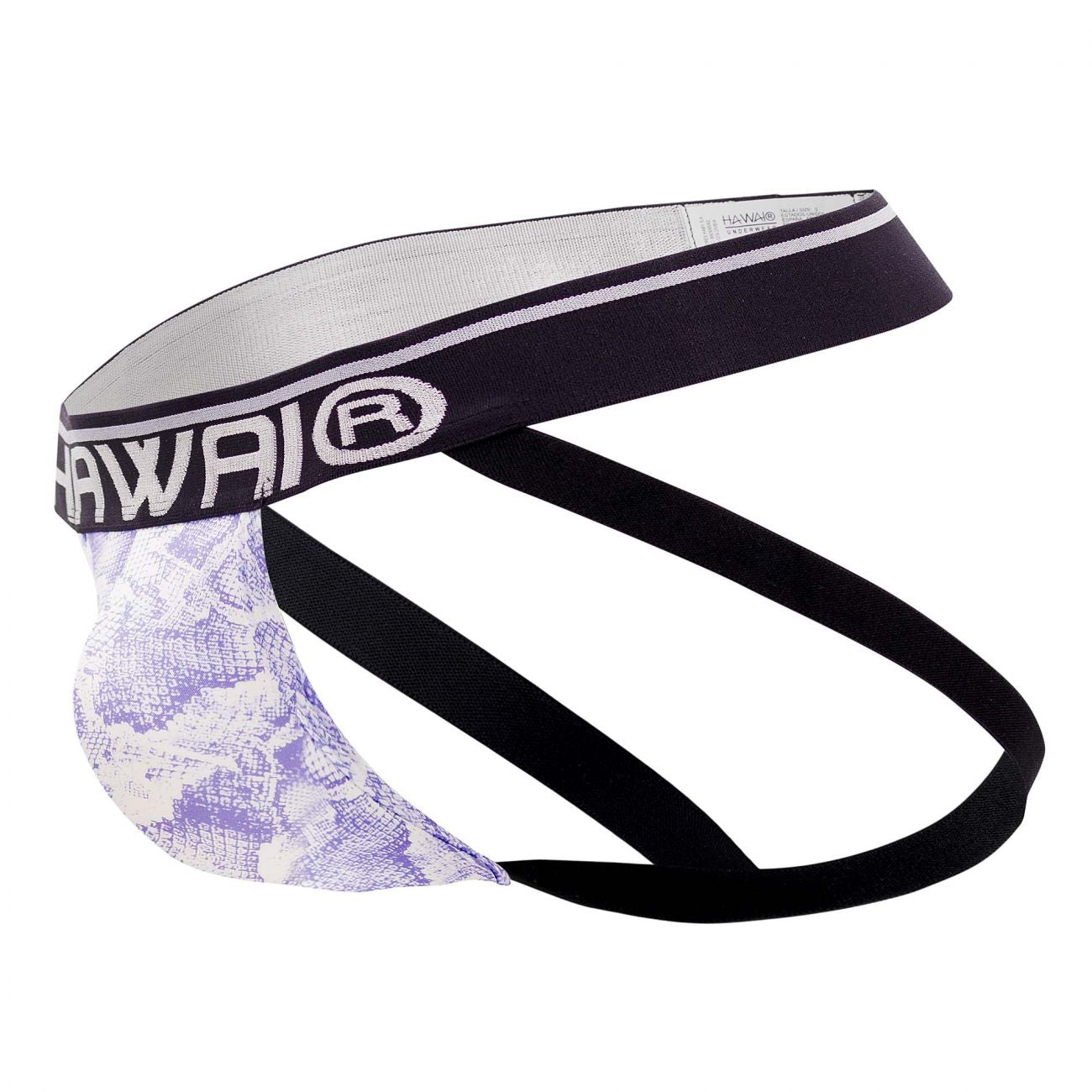 HAWAI 41946T Animal Print Athletic Jockstrap Farbe Amethyst