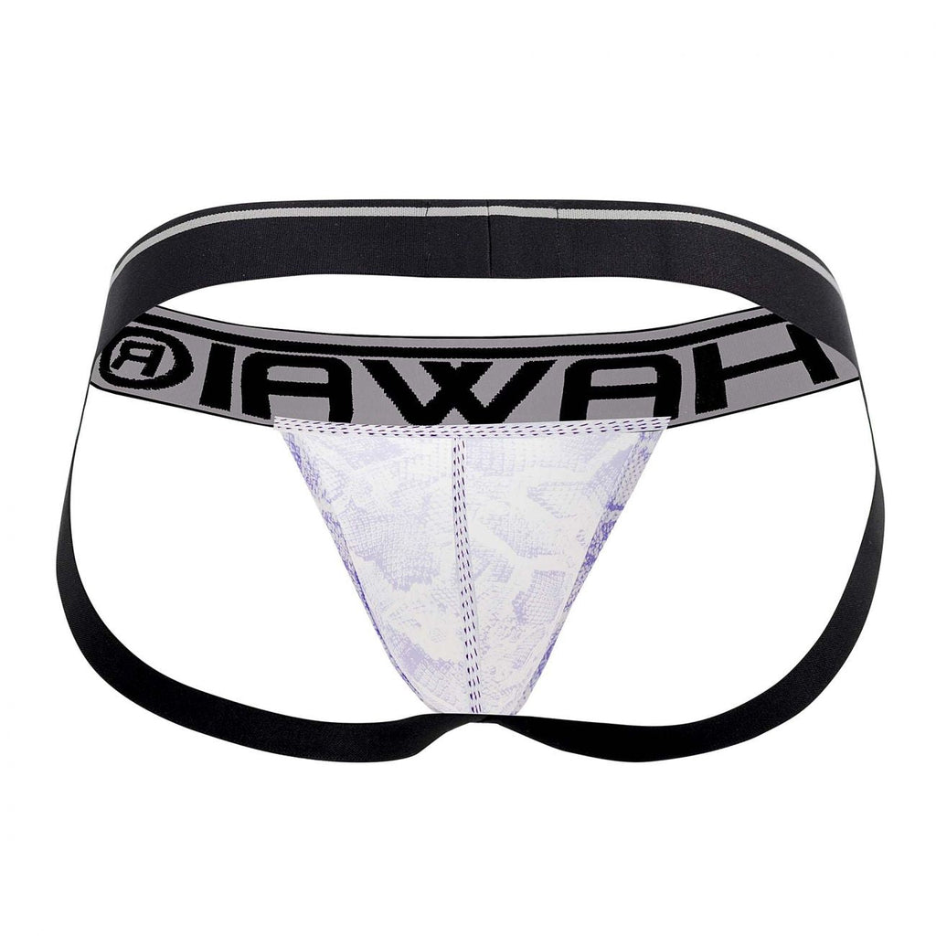 HAWAI 41946T Animal Print Athletic Jockstrap Farbe Amethyst
