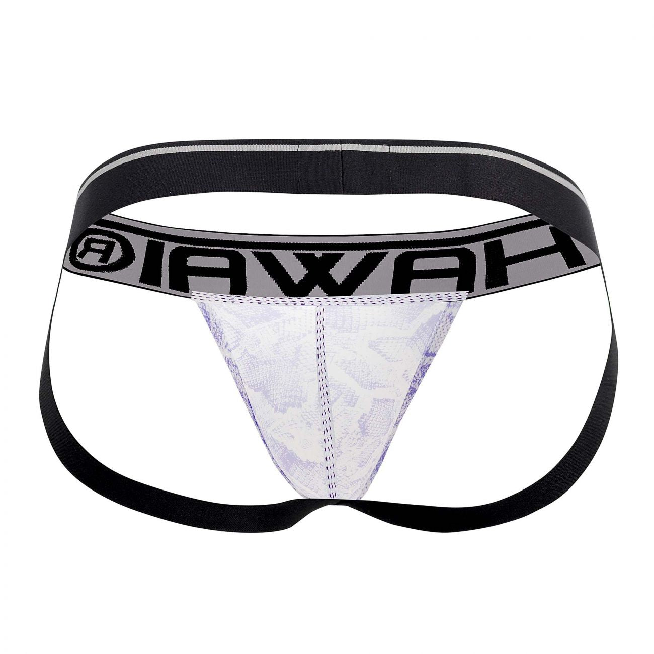 HAWAI 41946T Animal Print Athletic Jockstrap Farbe Amethyst
