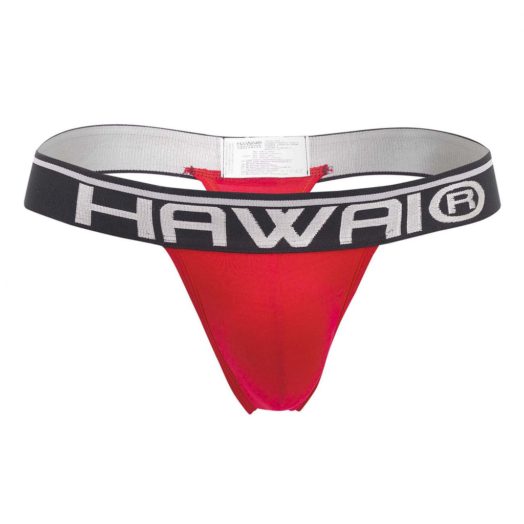 HAWAI 41947 Solide Herren Tangas Farbe Rot