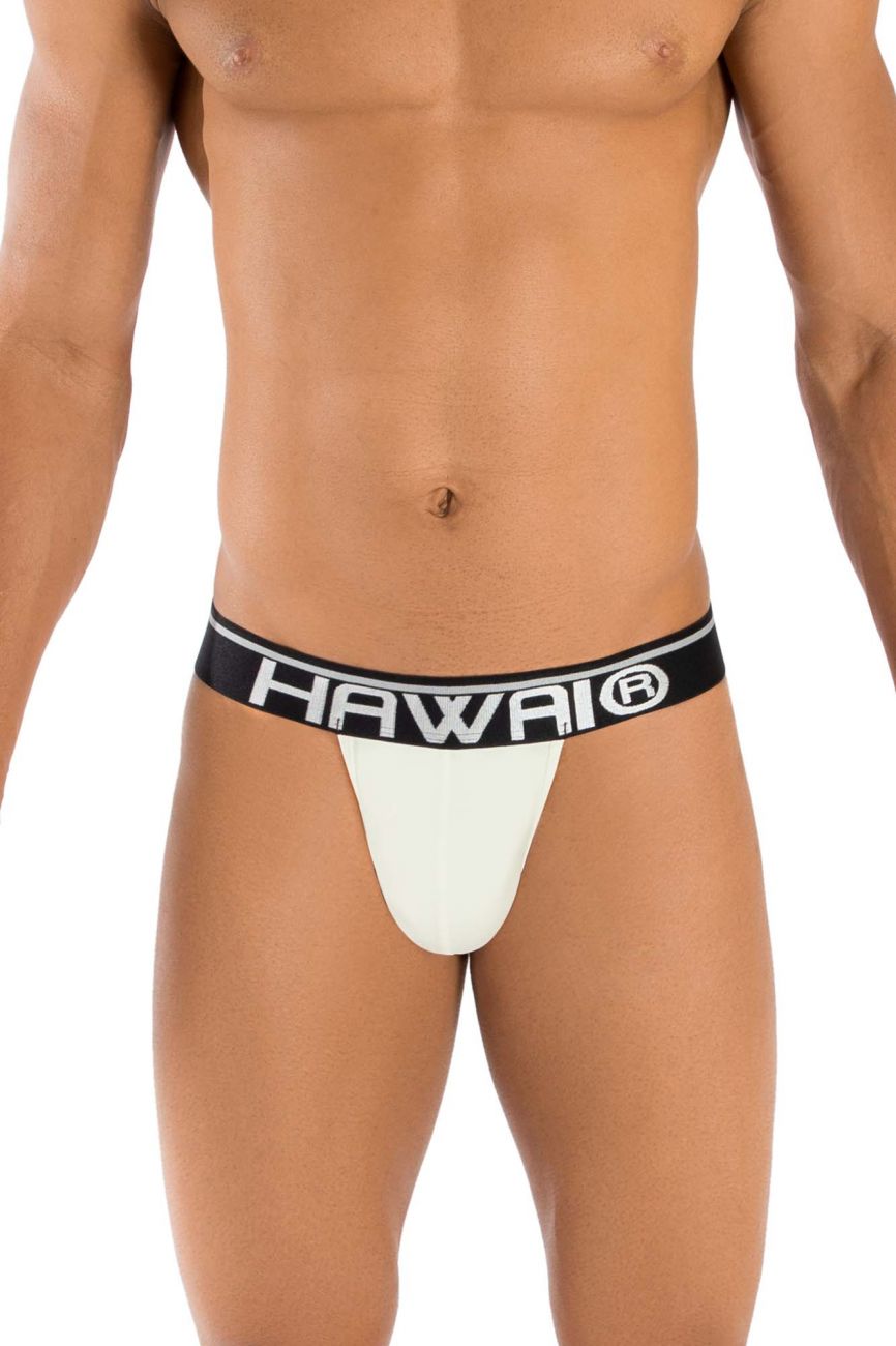 HAWAI 41947 Solide Herren Tangas Farbe Vanille