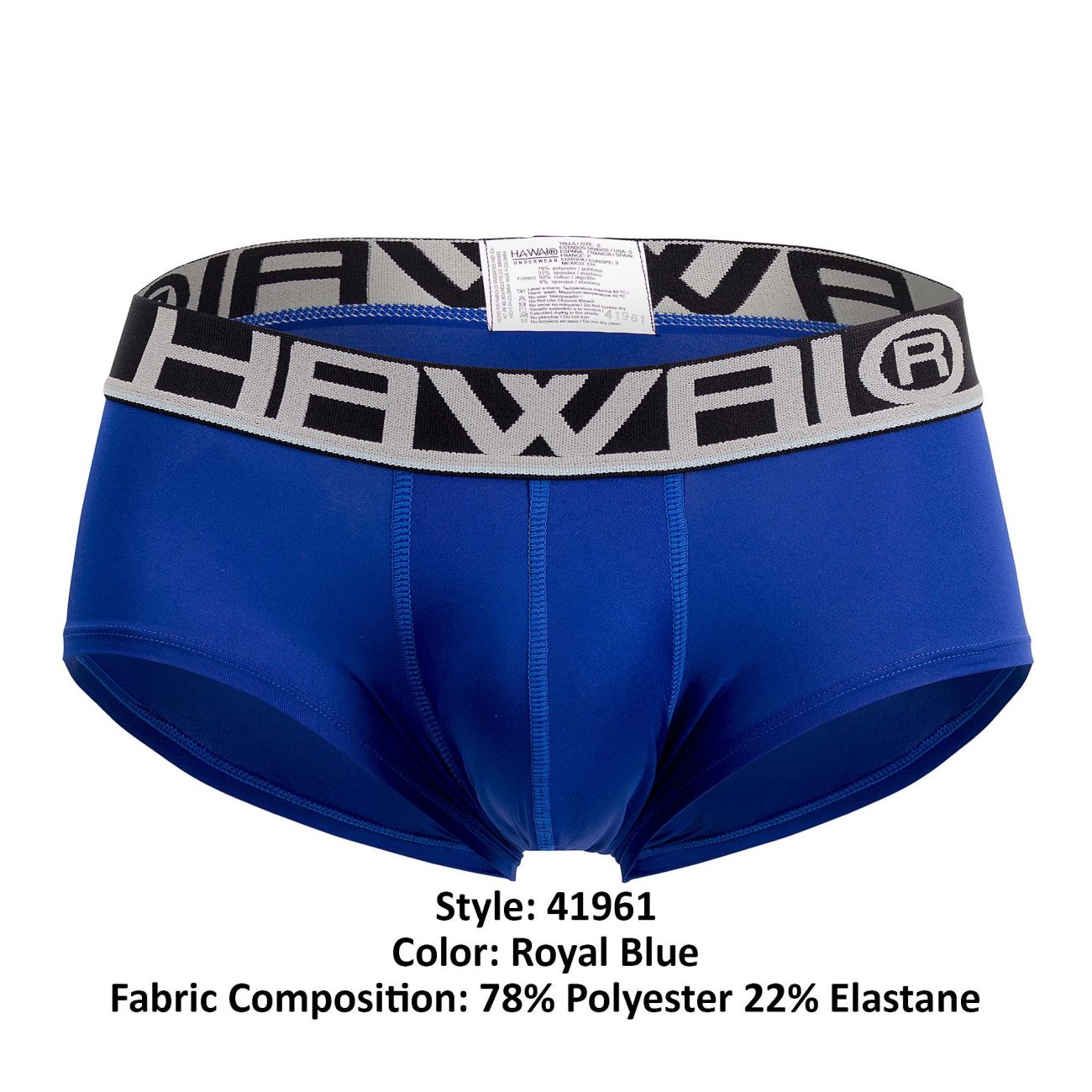 HAWAI 41961 Solide Mini-Badehose Farbe Königsblau