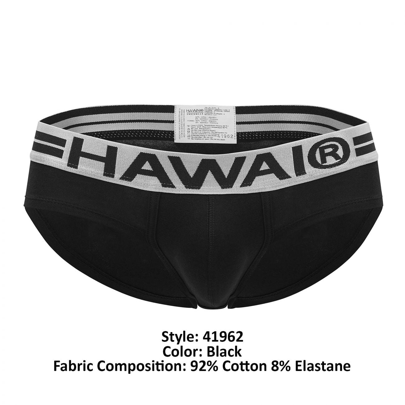 HAWAI 41962 Baumwollslip Farbe Schwarz