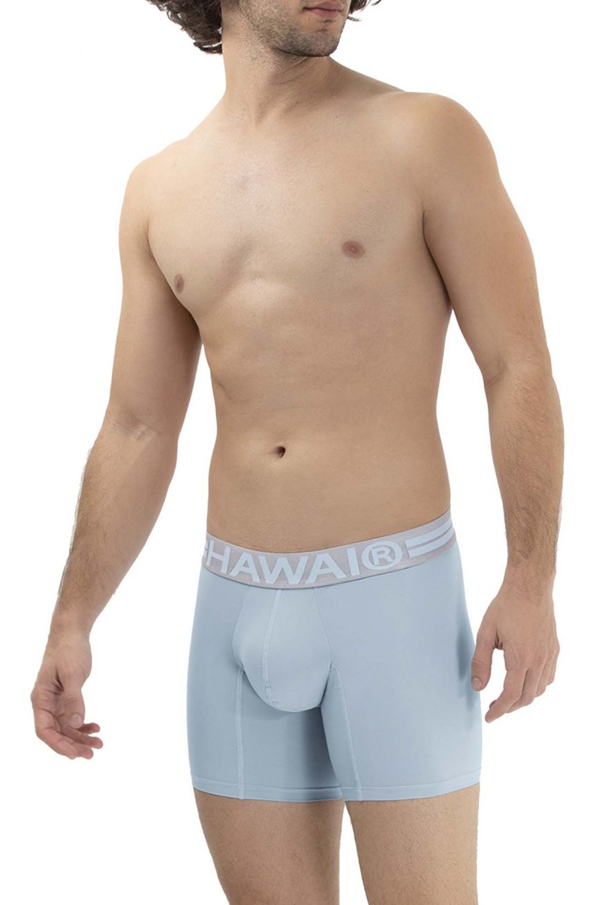 HAWAI 41977 Mikrofaser-Boxershorts Farbe Hellblau