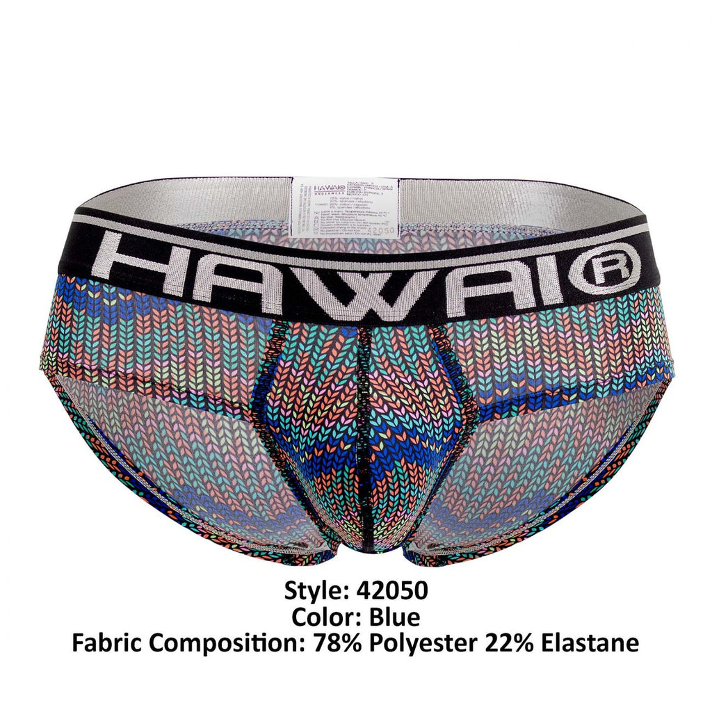 HAWAI 42050 Bunte Hüftslips Farbe Blau